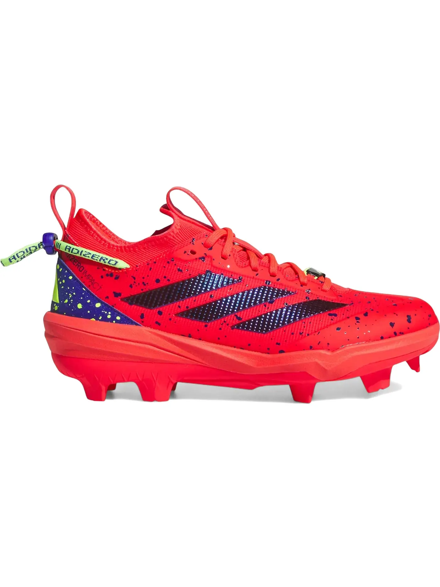 Мужские бейсбольные бутсы с шипами Adizero Impact TPU 2.0 Adidas — изображение 1 из 1, красный/синий