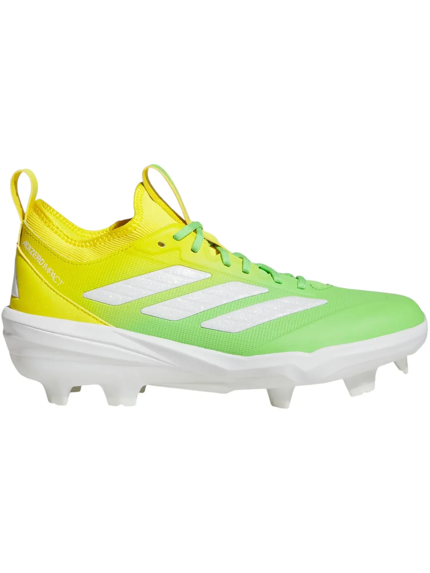 Мужские бутсы с шипами Adizero Impact TPU Candy Adidas — изображение 1 из 1, белый желтый
