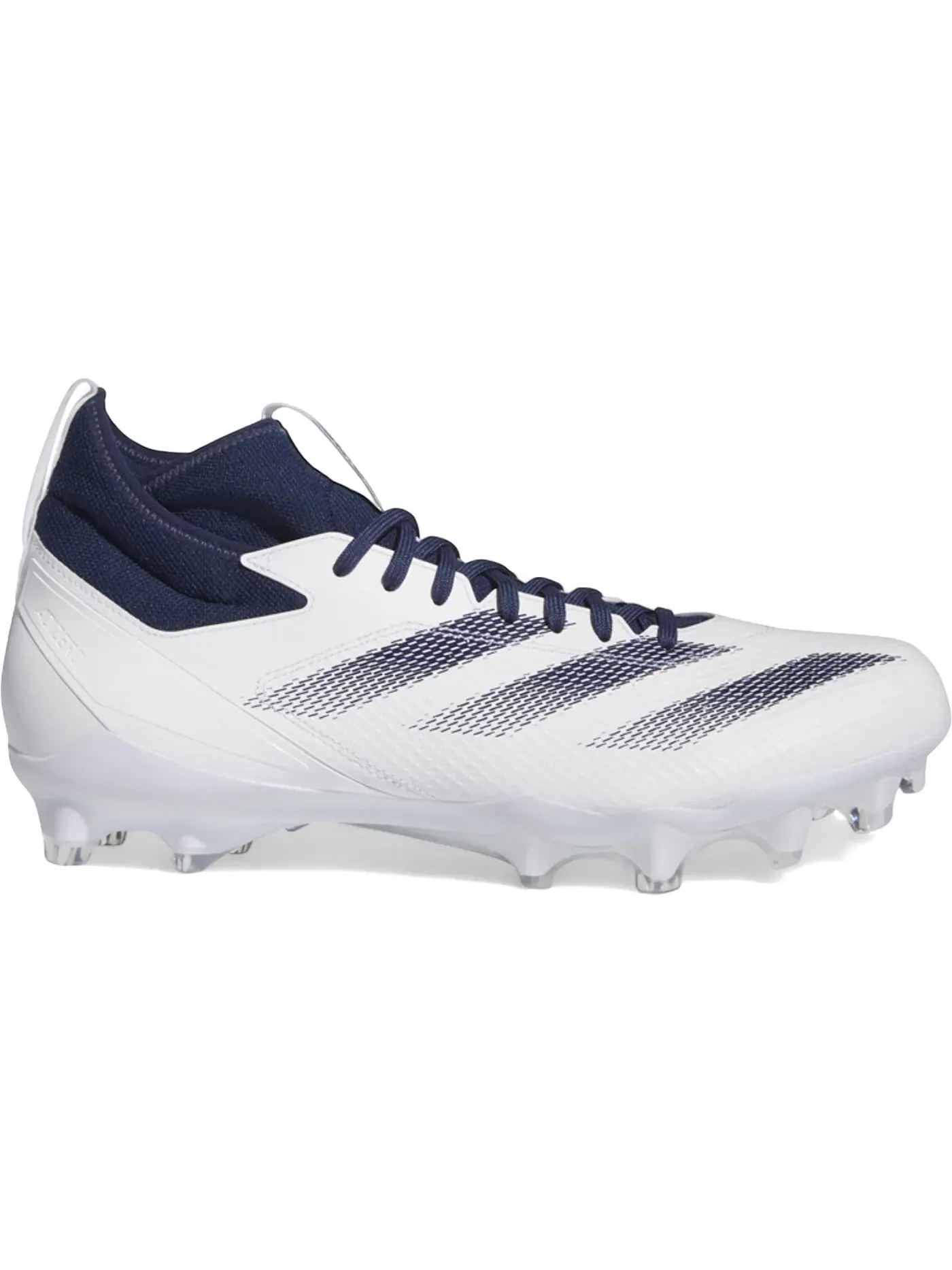 Мужские бутсы с длинным рукавом Adidas Adizero Impact — изображение 1 из 1, белый/темно-синий/белый