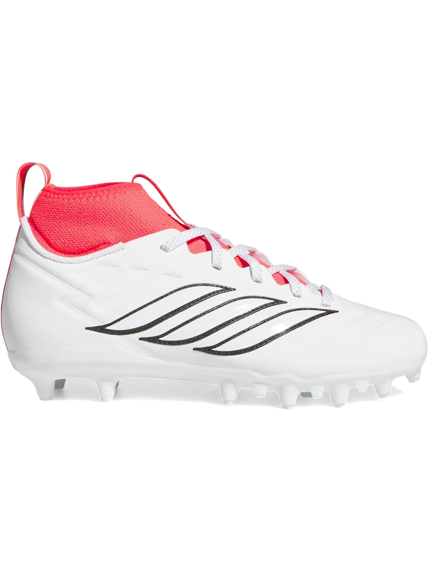 Детские бутсы с длинным рукавом Adidas Adizero Impact.2 II — изображение 1 из 1, белый черный красный
