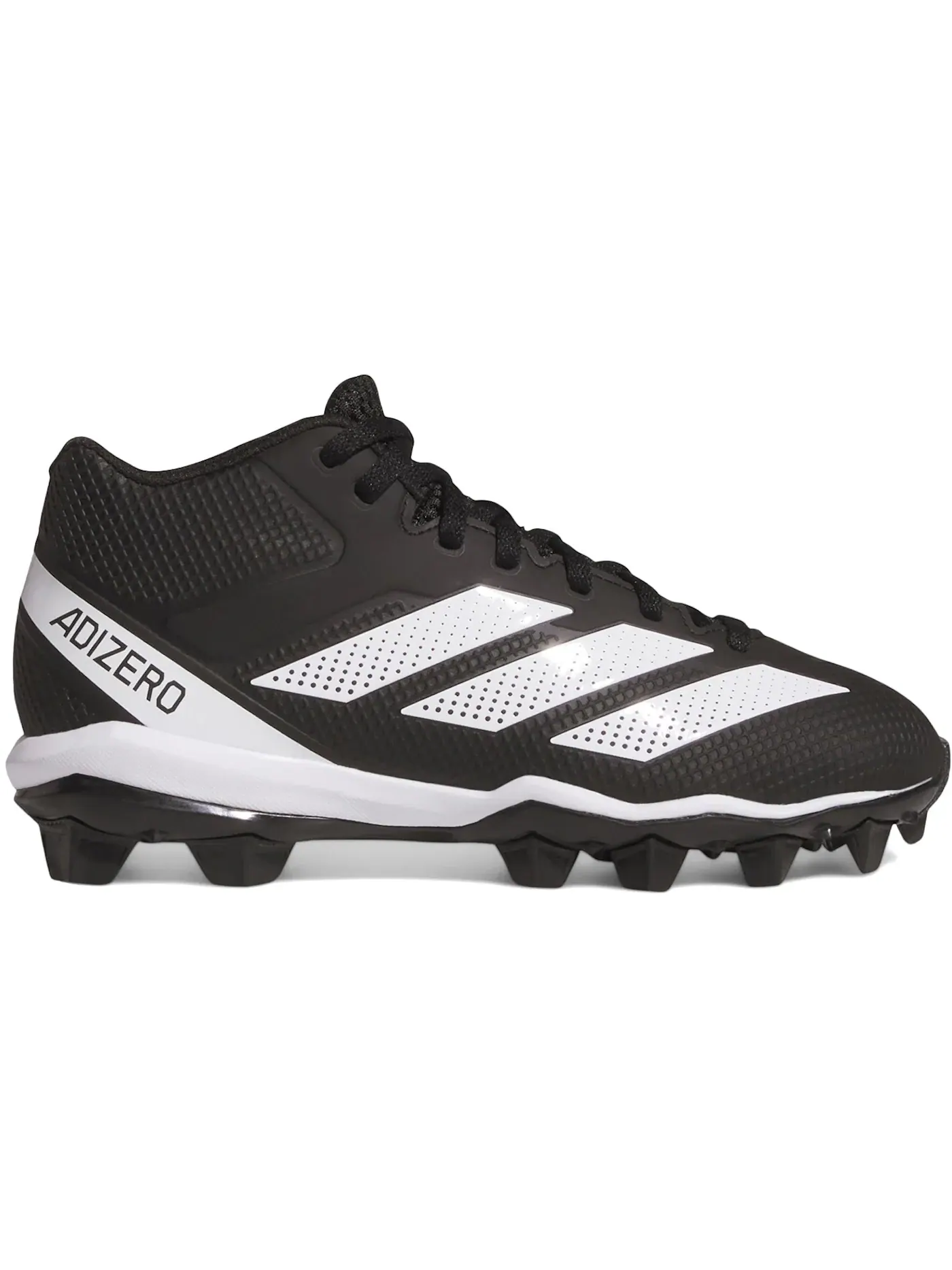 Детские бутсы Adizero Impact.2 Molded Rubber Adidas — изображение 1 из 1, черный/белый/черный