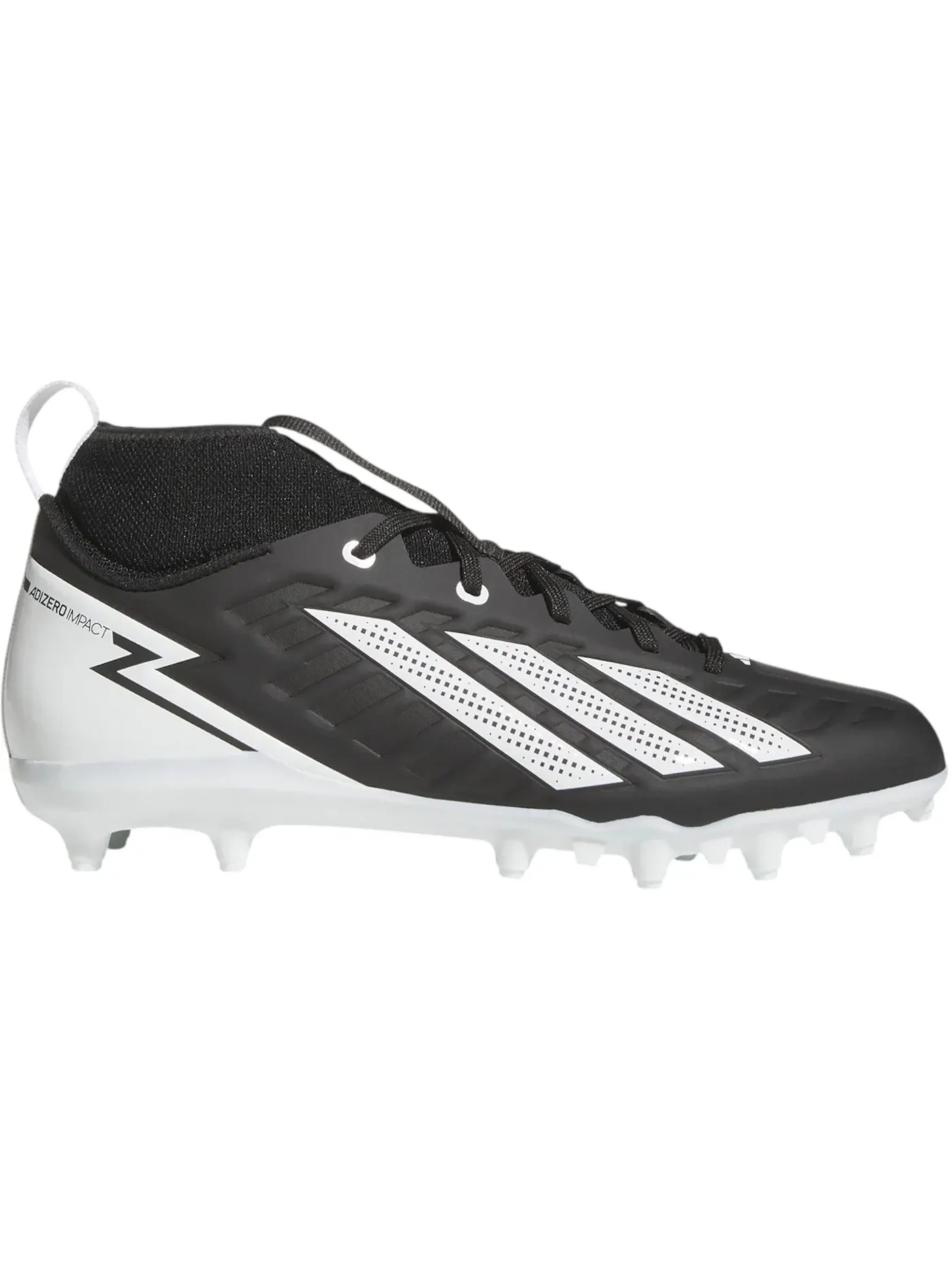Мужские бутсы с шипами Adizero Impact.II Adidas — изображение 1 из 1, черный/белый/черный