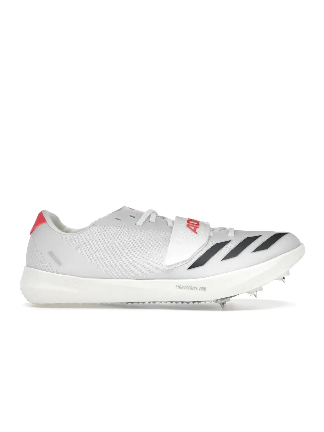 Мужские шиповки с длинным шипом Adizero TJ/PV Track and Field Adidas — изображение 1 из 4, белый черный красный