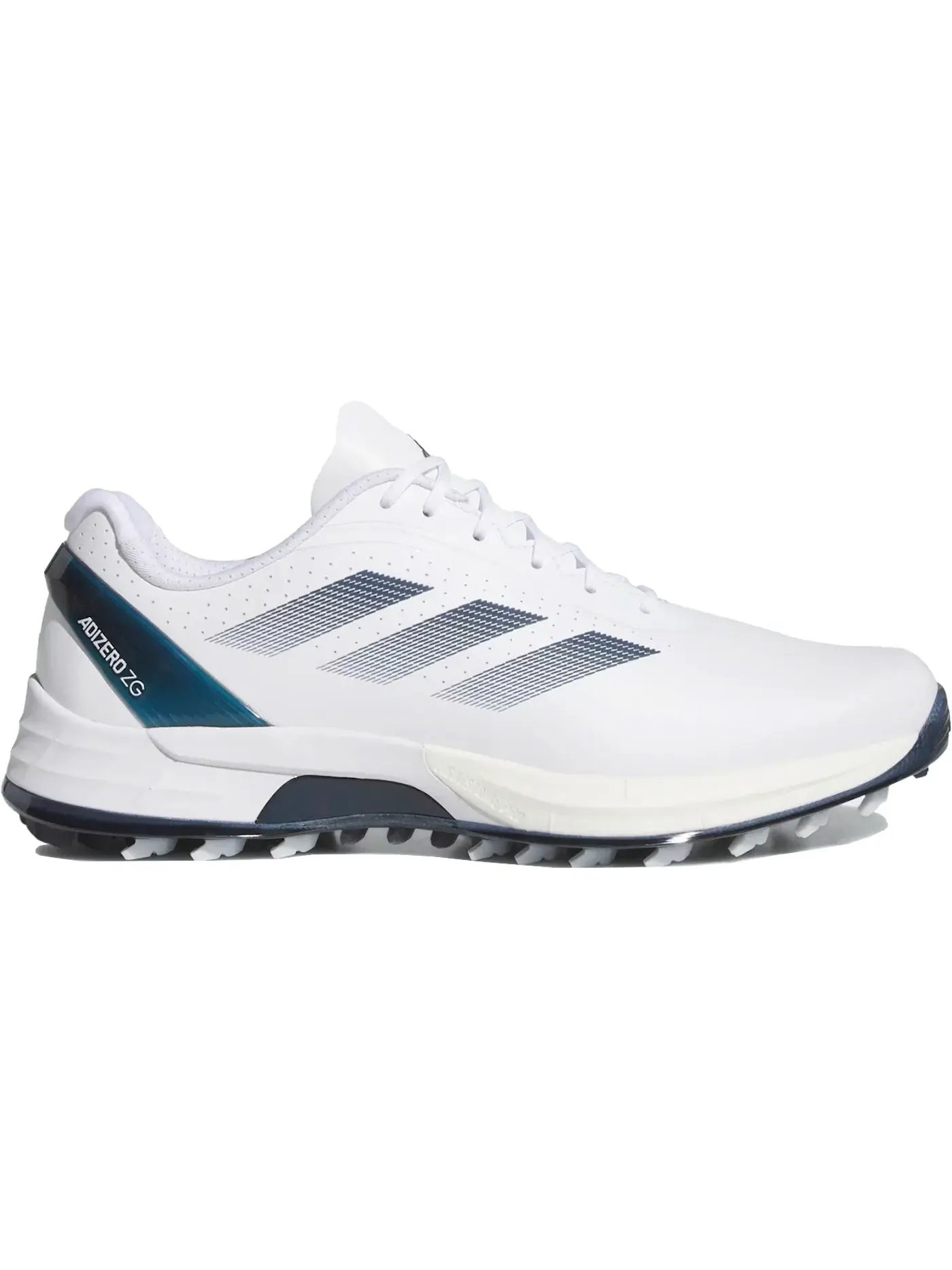 Мужские шиповки для гольфа без шипов Adidas Adizero ZG Spikeless Golf — изображение 1 из 1, белый/темно-синий