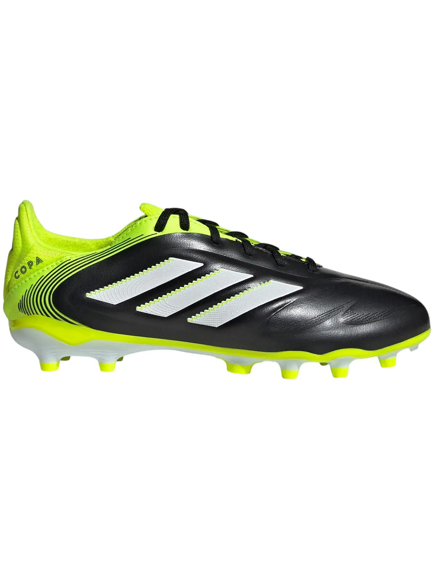 Детские бутсы с принтом Adidas Copa Pure 3 Elite FG/MG — изображение 1 из 1, черный белый