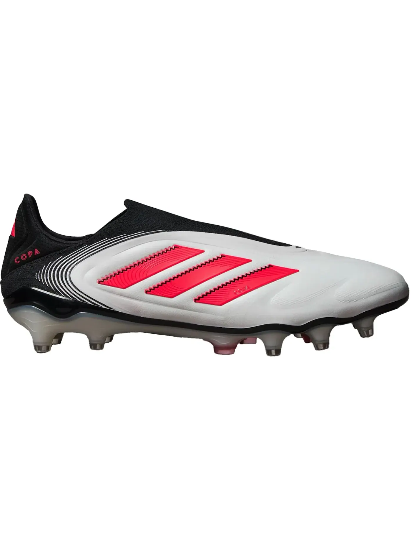 Мужские бутсы без шнуровки Adidas Copa Pure 3 Elite Laceless FG — изображение 1 из 1, белый/красный/черный