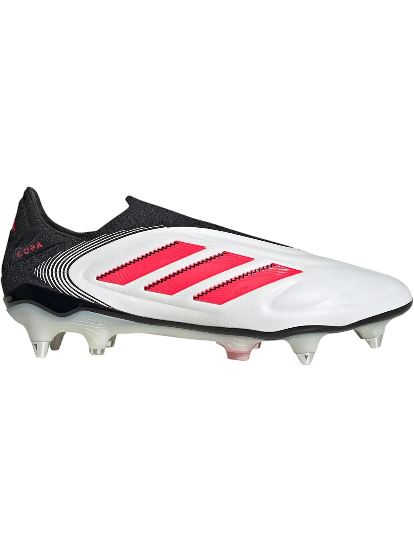Мужские бутсы с безшнуровкой Adidas Copa Pure 3 Elite Laceless SG — изображение 1 из 1, белый красный черный