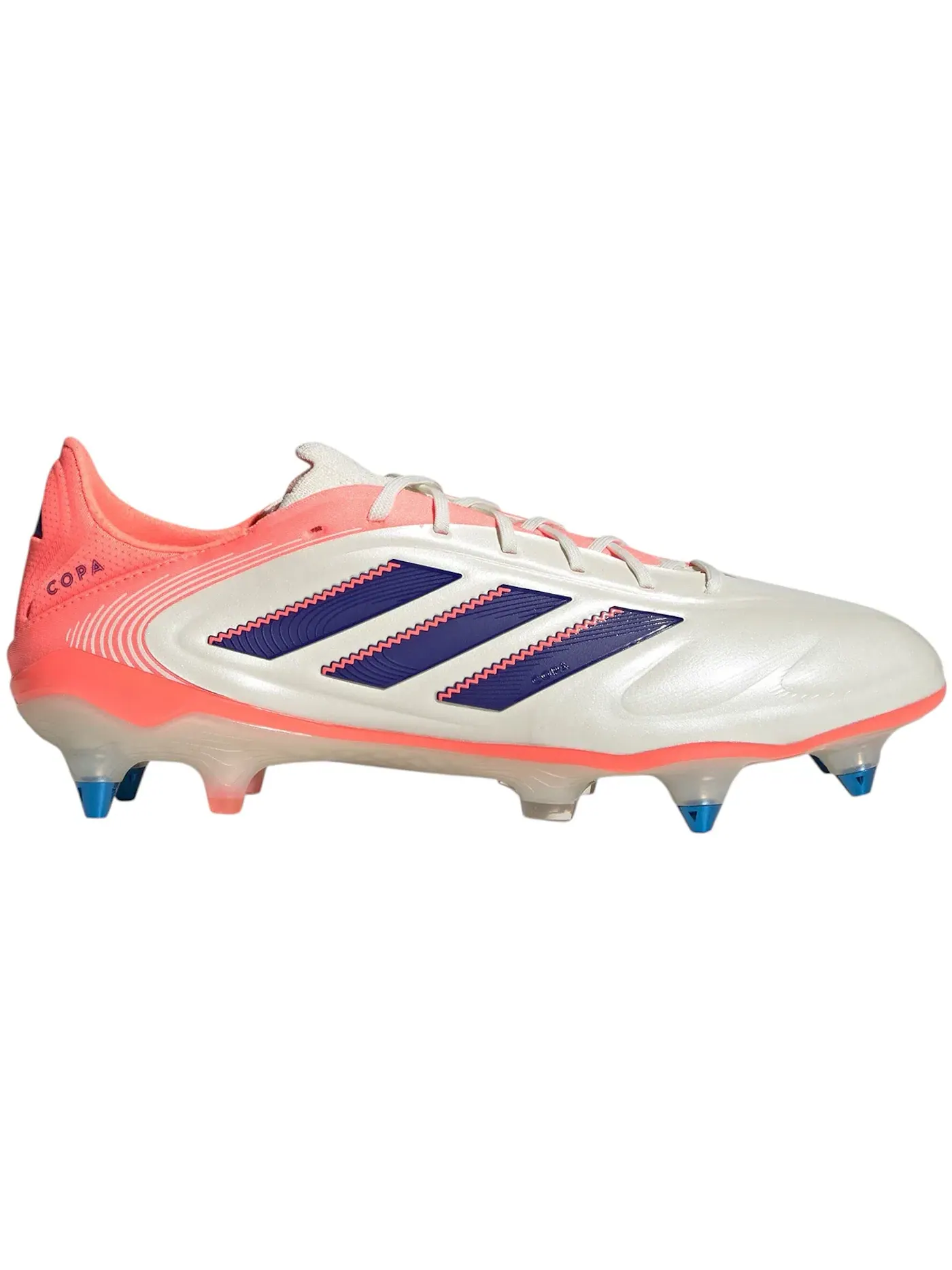 Мужские бутсы с длинным шипом Adidas Copa Pure 3 Elite SG — изображение 1 из 1, белый/синий