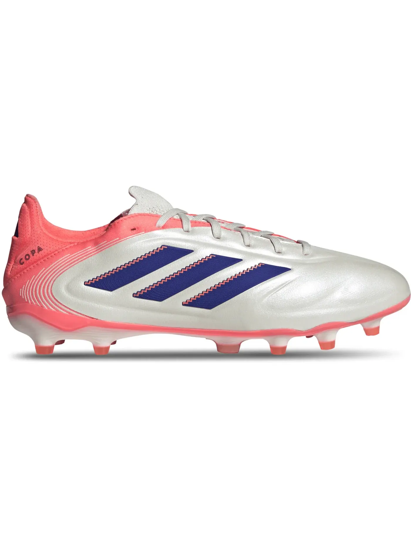 Мужские бутсы с кожаным верхом Adidas Copa Pure 3 Pro FG — изображение 1 из 1, белый/синий