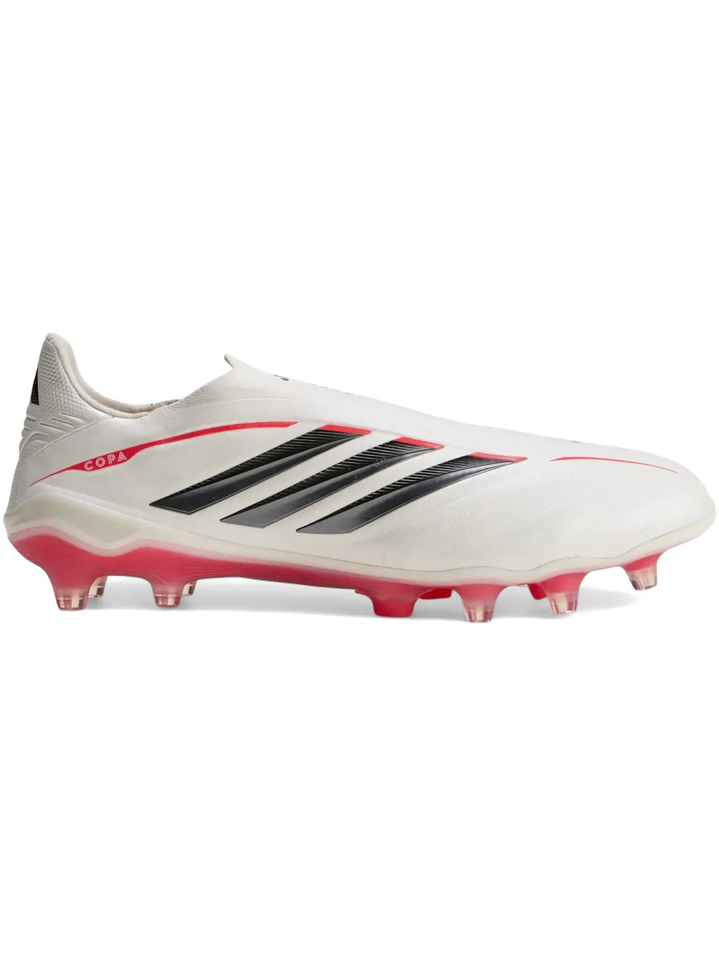 Мужские бутсы без шнуровки Copa Pure 4 Elite FG Adidas — изображение 1 из 1, металлик черный красный
