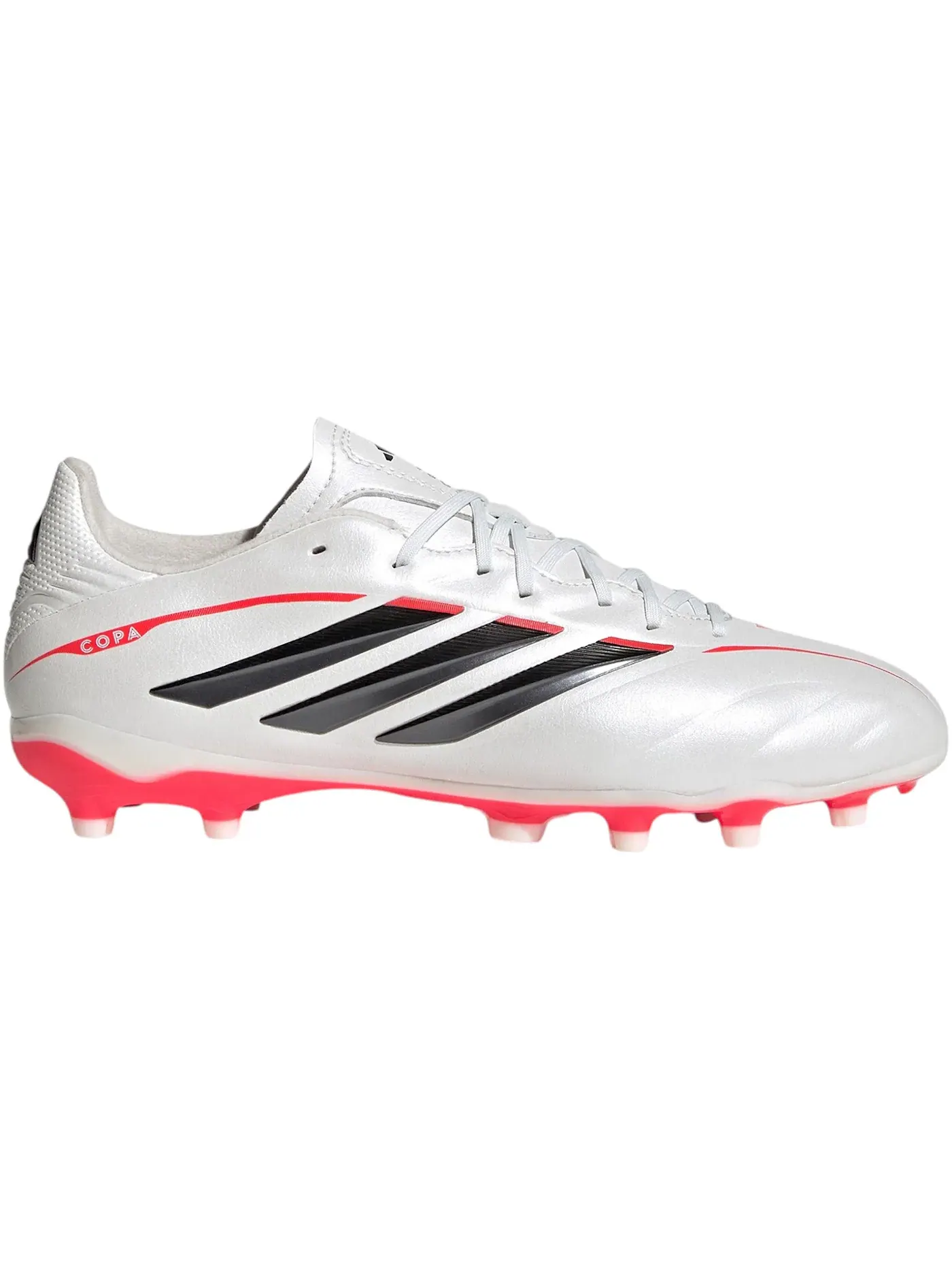 Детские бутсы для футбола с длинным рукавом Adidas Copa Pure 4 League FG — изображение 1 из 1, металлик/черный/красный