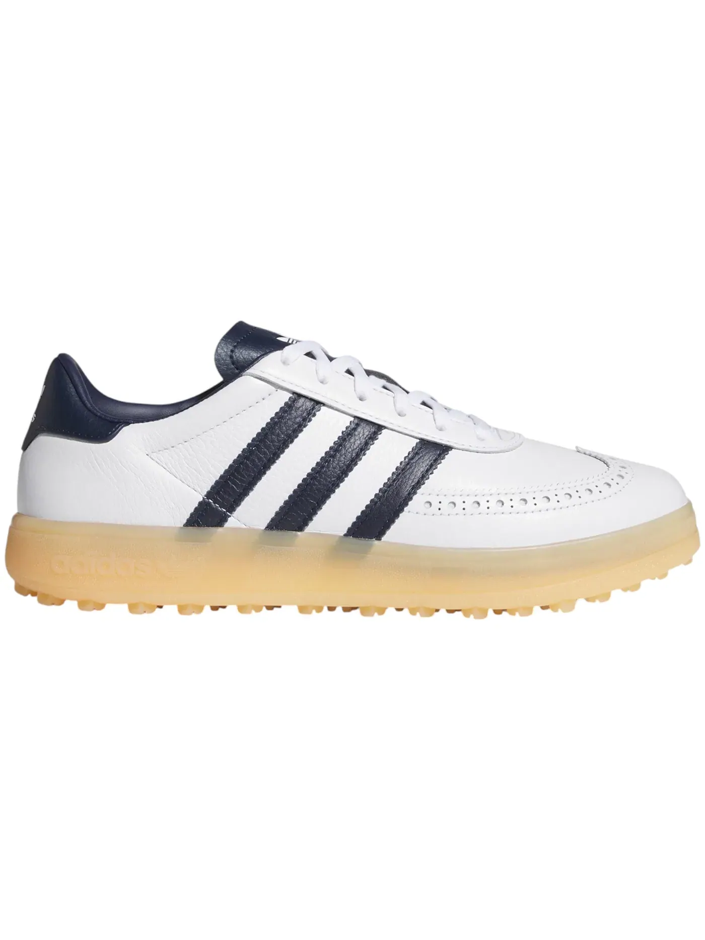 Мужские шиповки для гольфа Adidas Coursecup Spikeless — изображение 1 из 1, белый/индиго