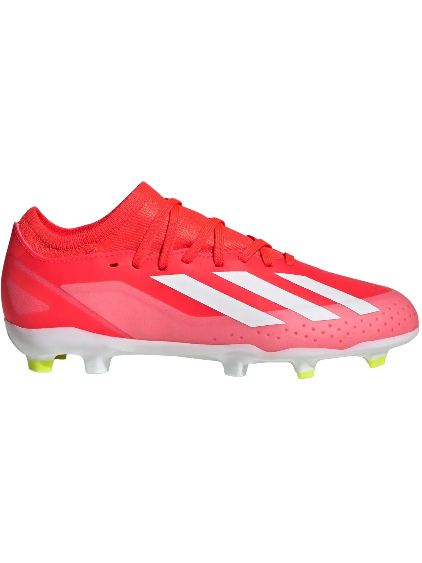 Детские бутсы с шипами Adidas Crazyfast League FG — изображение 1 из 1, красный/белый/желтый