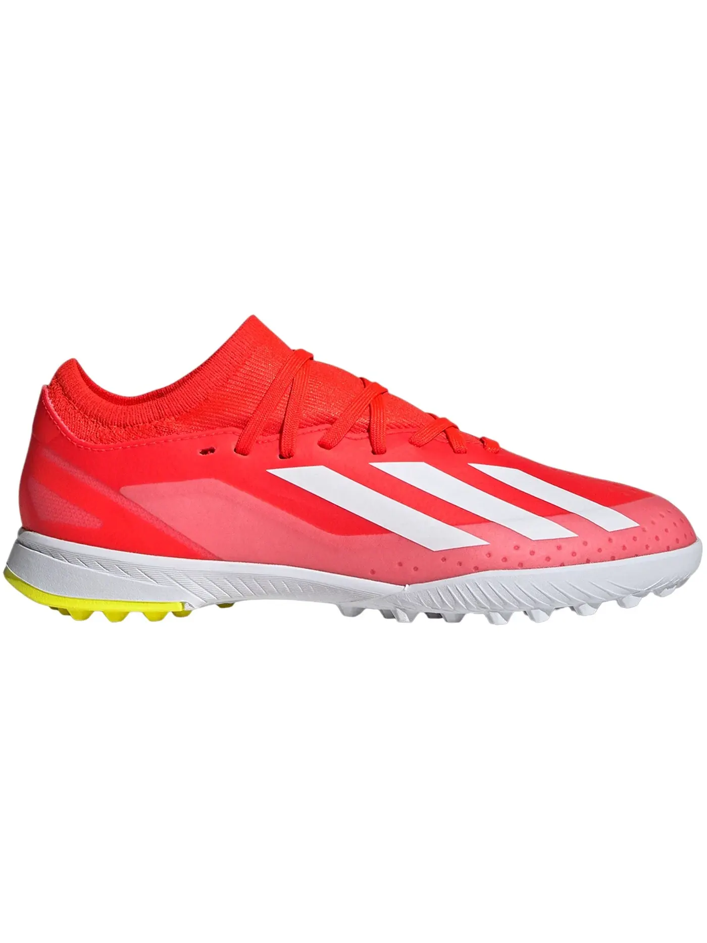 Детские бутсы для футбола на искусственном газоне Adidas Crazyfast League Turf — изображение 1 из 1, красный/белый/желтый