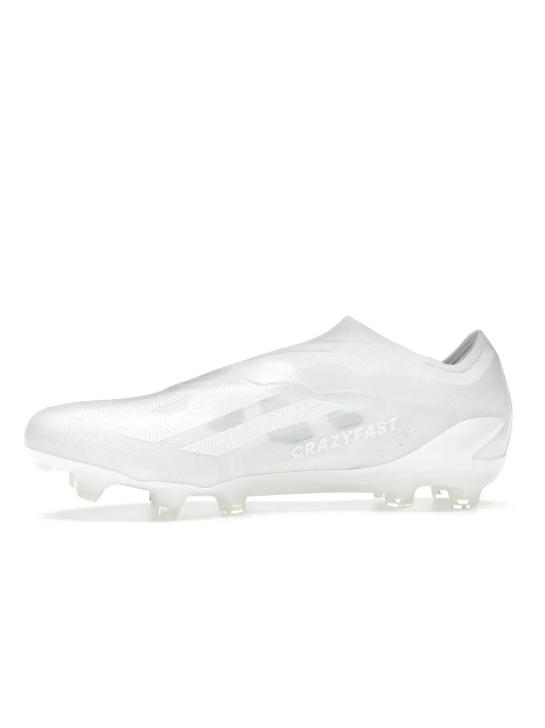 Мужские бутсы без шнуровки Adidas X Crazyfast.1 Laceless FG — изображение 3 из 4, белый