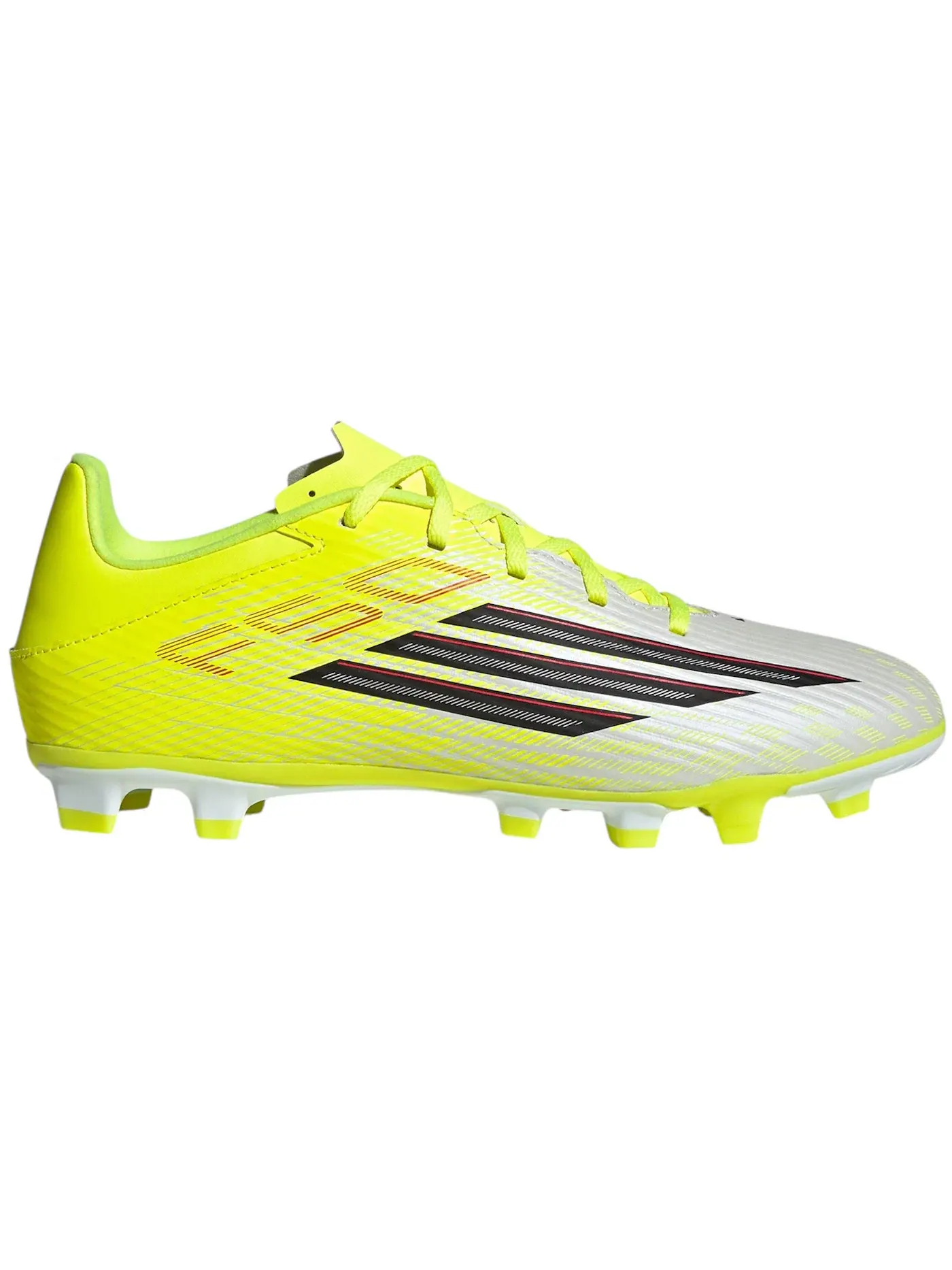 Мужские бутсы с длинным рукавом Adidas F50 Club FG/MG Adidas — изображение 1 из 1, желтый/черный/красный