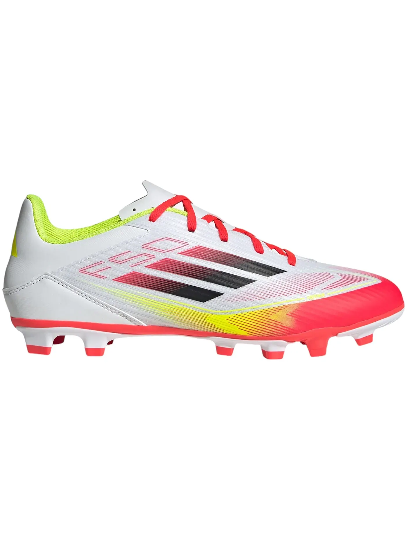 Мужские бутсы для игры на твердом/мягком грунте Adidas F50 Club FG/MG — изображение 1 из 1, белый черный желтый
