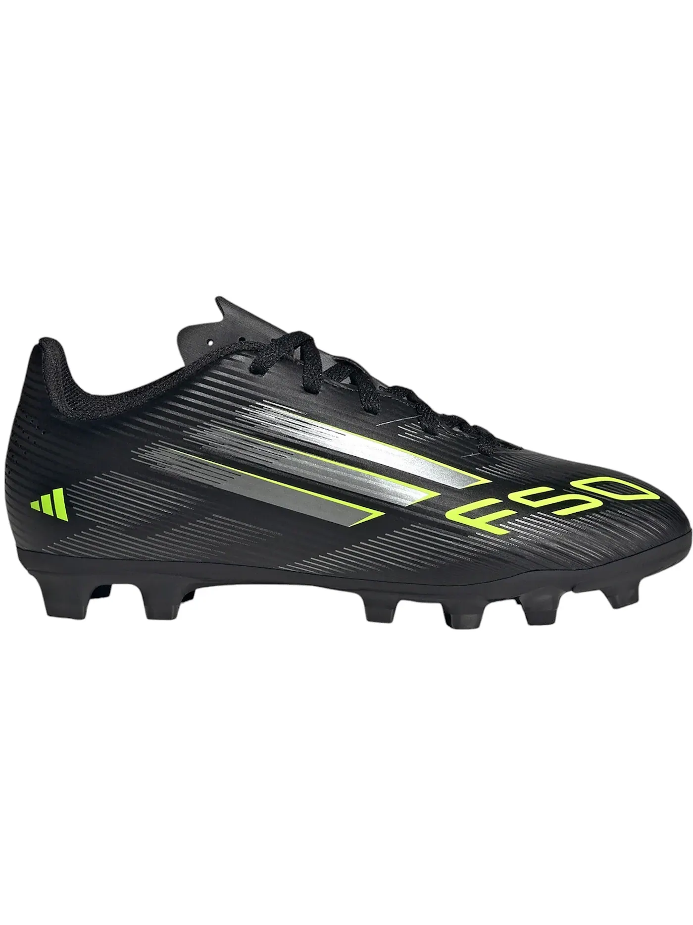 Детские бутсы с длинным рукавом Adidas F50 Club FG/MG — изображение 1 из 1, черный металлик