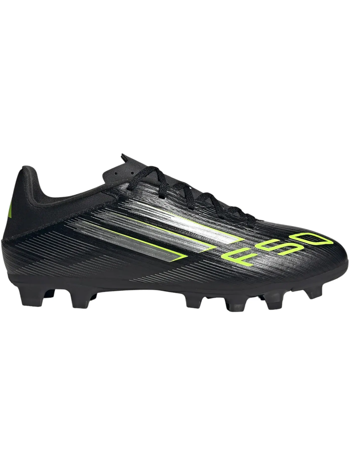 Мужские бутсы с длинным рукавом Adidas F50 Club FG/MG — изображение 1 из 1, черный металлик