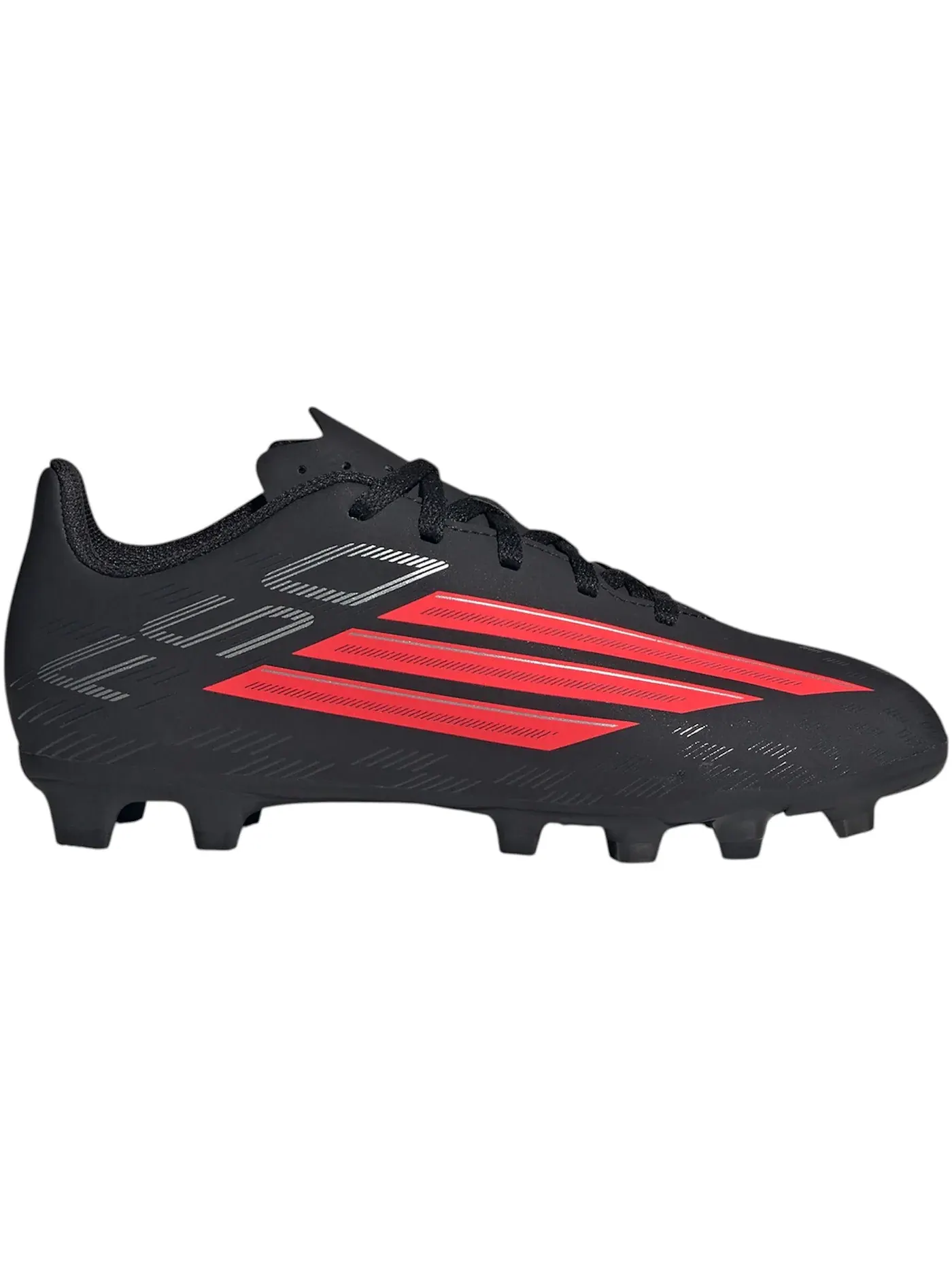 Детские бутсы с длинным рукавом Adidas F50 Club FG/MG — изображение 1 из 1, черный/красный/черный