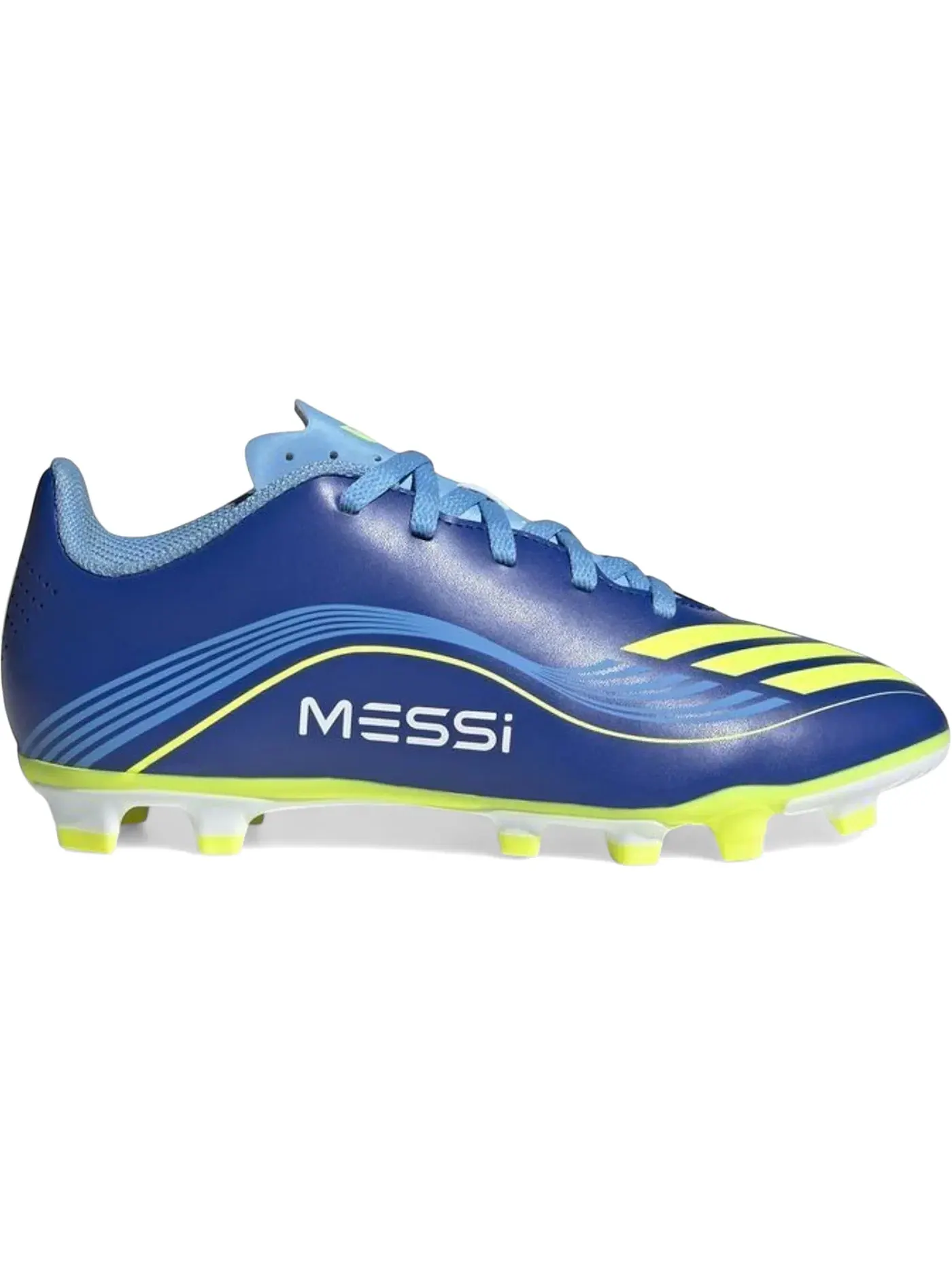 Детские бутсы с длинным рукавом F50 Club FG/MG Adidas — изображение 1 из 1, синий желтый синий