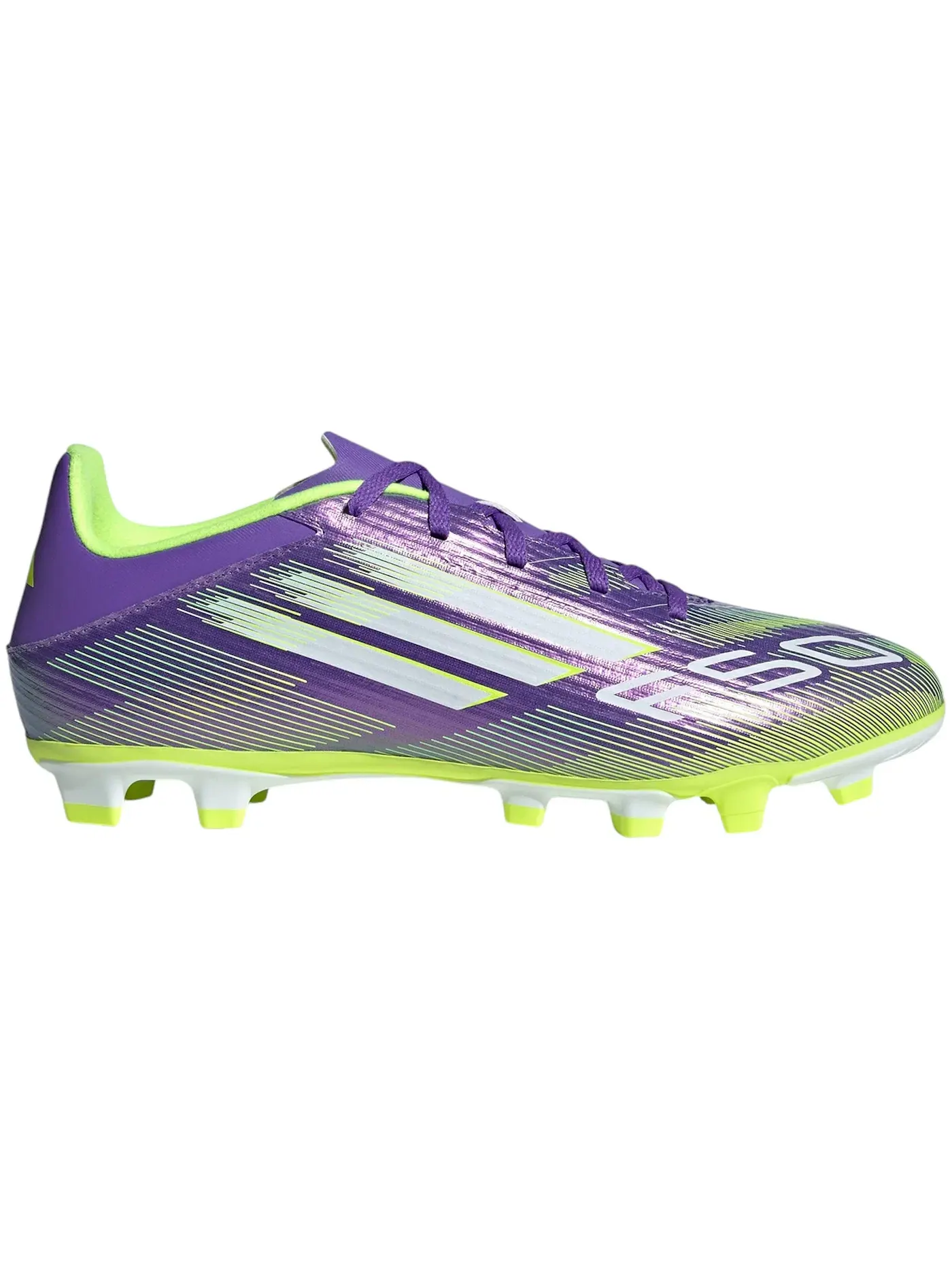 Мужские бутсы с длинным рукавом Adidas F50 Club FG/MG — изображение 1 из 1, фиолетовый белый