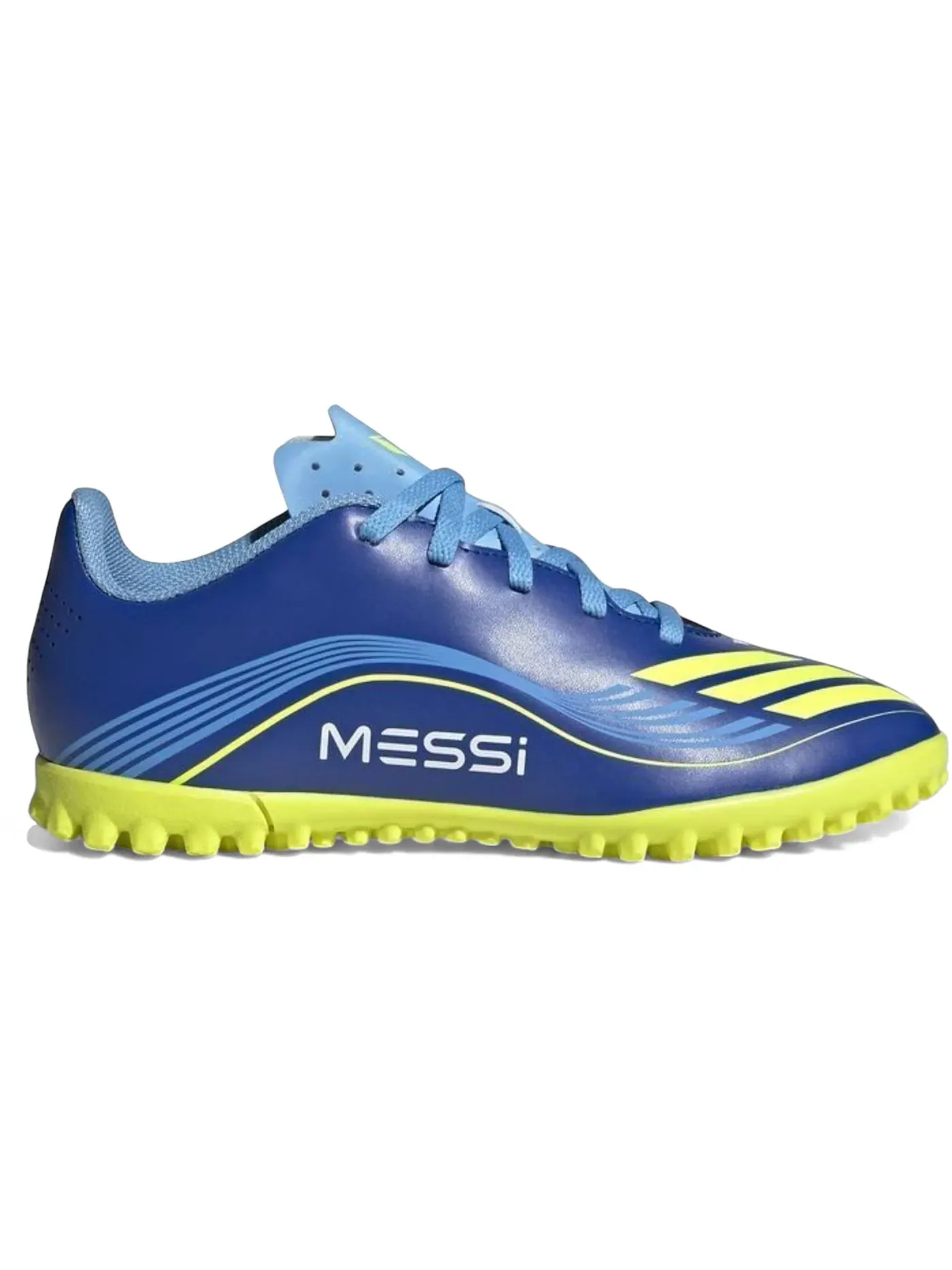 Детские бутсы Adidas F50 Club TF — изображение 1 из 1, синий/желтый/синий