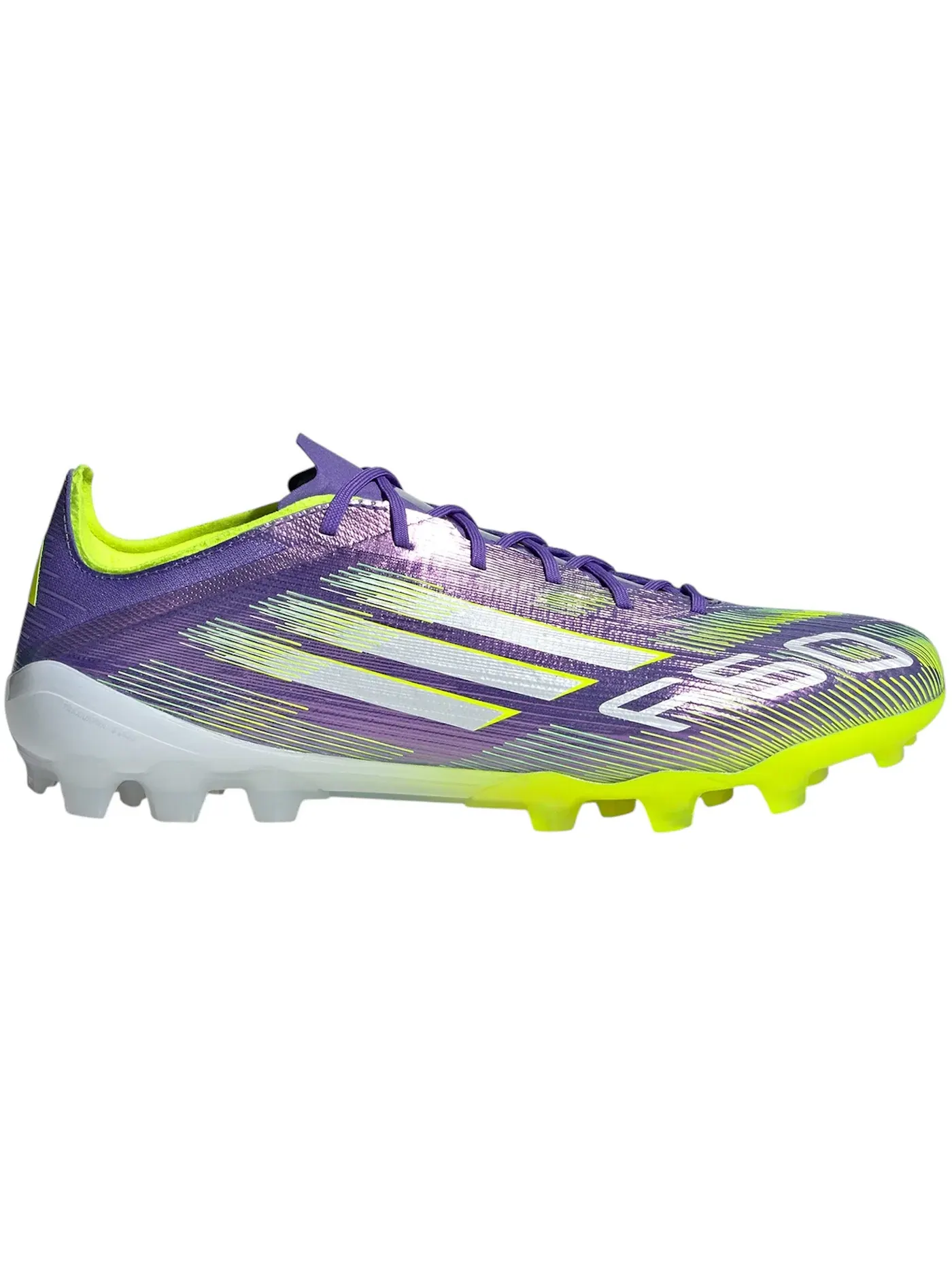 Мужские бутсы с шипами AG Adidas F50 Elite — изображение 1 из 1, фиолетовый/белый