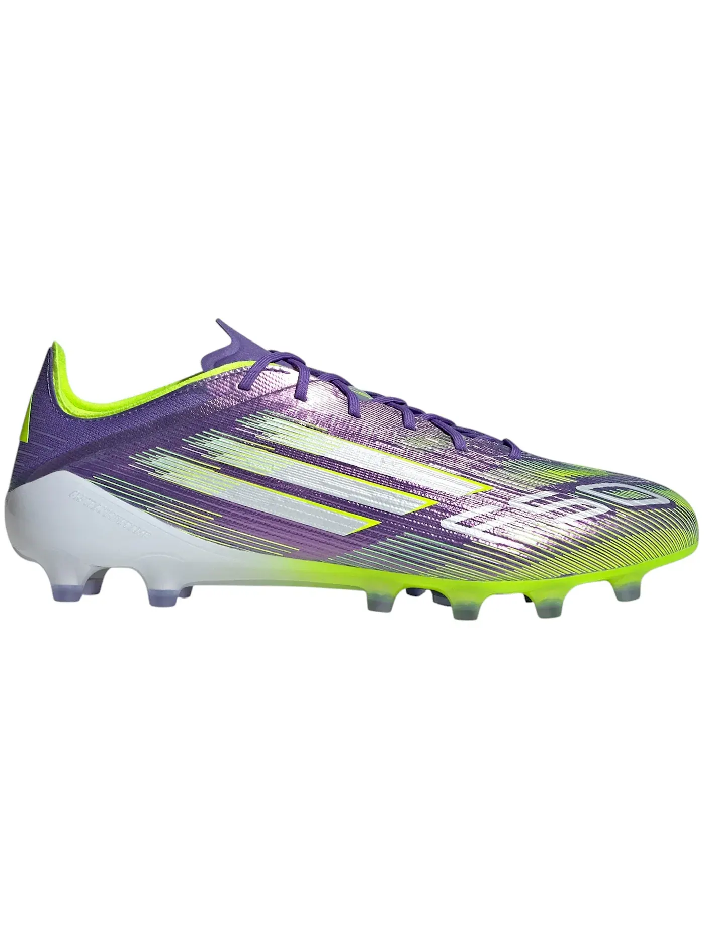 Мужские бутсы с шипами Adidas F50 Elite AG — изображение 1 из 1, фиолетовый/белый