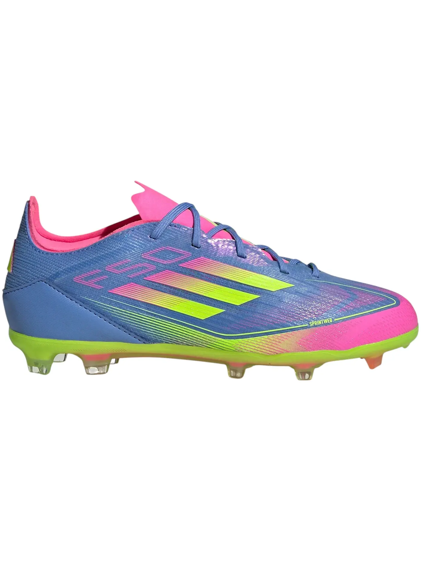 Детские бутсы с длинным рукавом Adidas F50 Elite FG — изображение 1 из 1, синий розовый