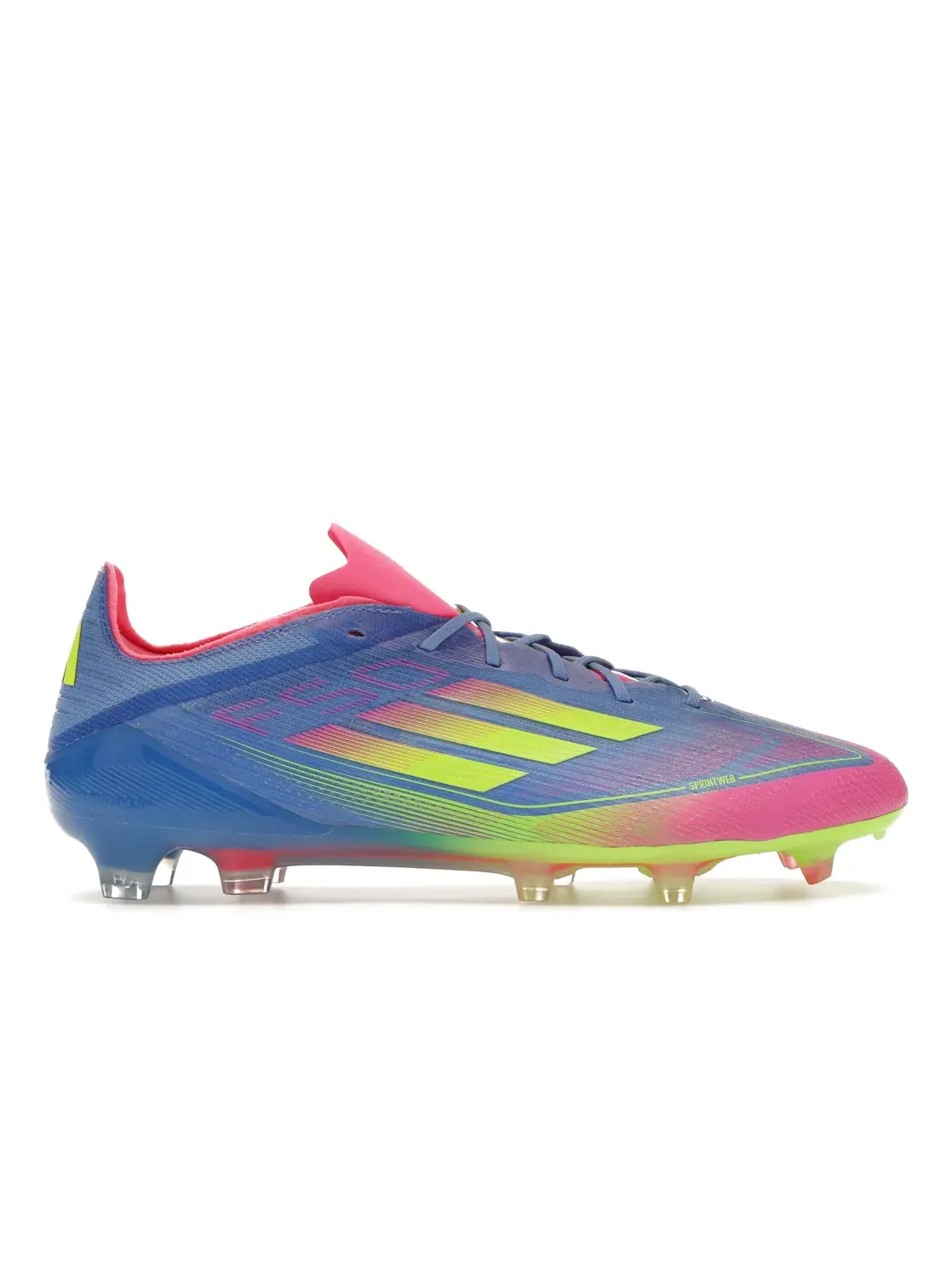 Мужские бутсы с технологией Celestial Victory Adidas F50 Elite FG — изображение 1 из 4, синий//розовый