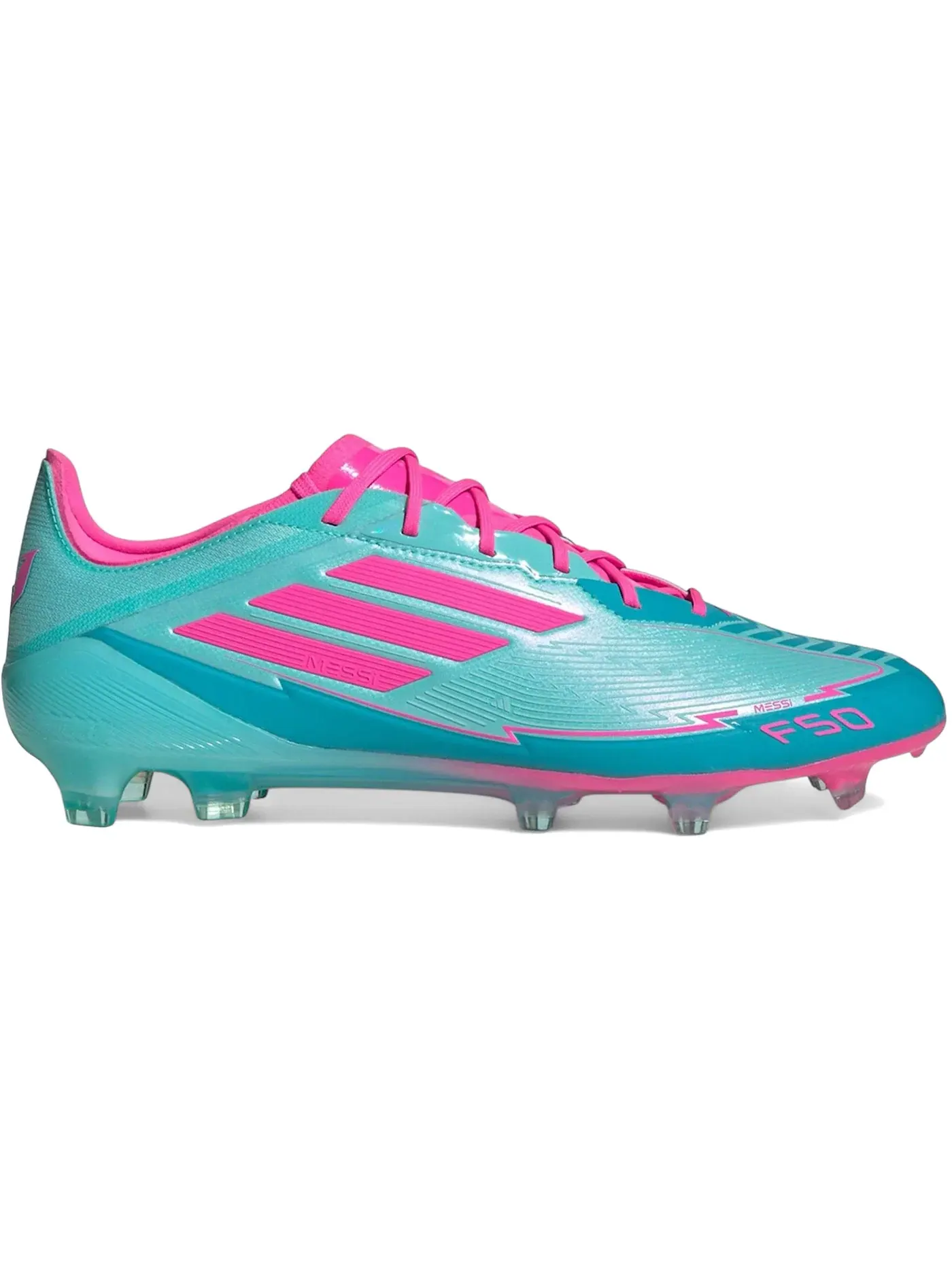 Мужские бутсы с принтом Adidas F50 Elite FG — изображение 1 из 1, голубой розовый голубой