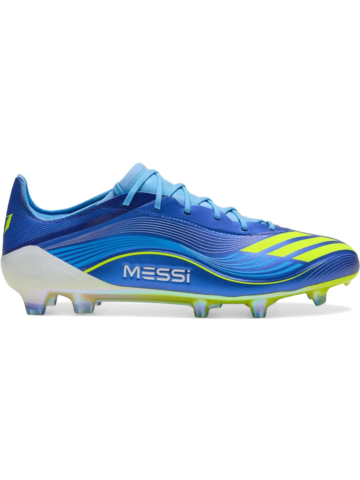 Мужские бутсы с принтом Adidas F50 Elite FG — изображение 1 из 1, синий/желтый/синий