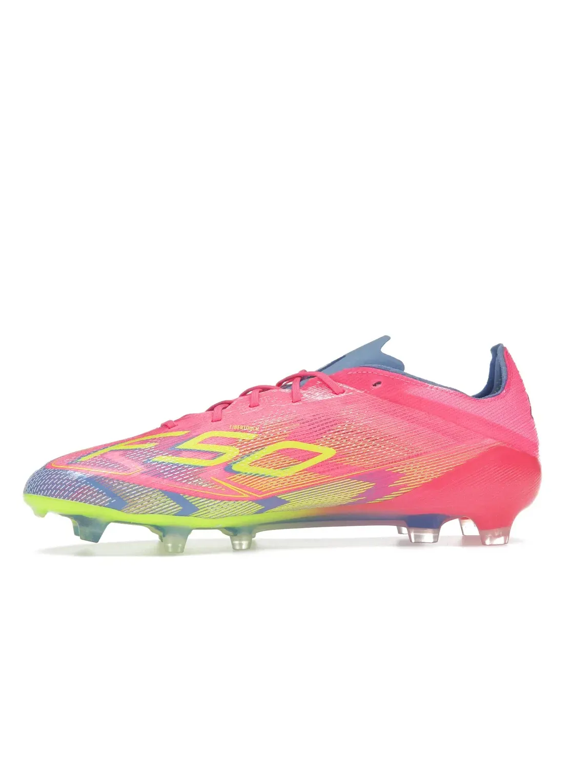 Мужские бутсы с длинным рукавом Adidas F50 Elite FG — изображение 3 из 4, розовый//синий