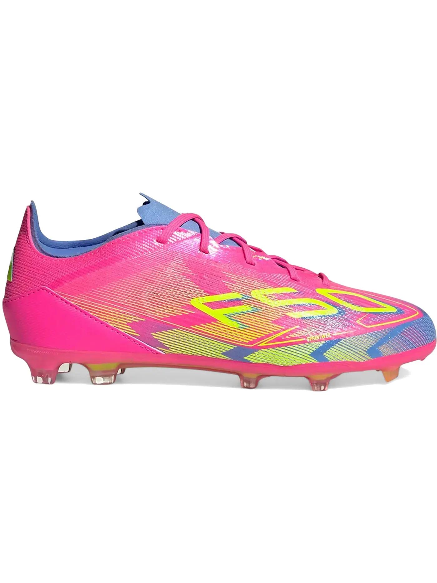 Детские бутсы F50 Elite FG Adidas — изображение 1 из 1, розовый//синий
