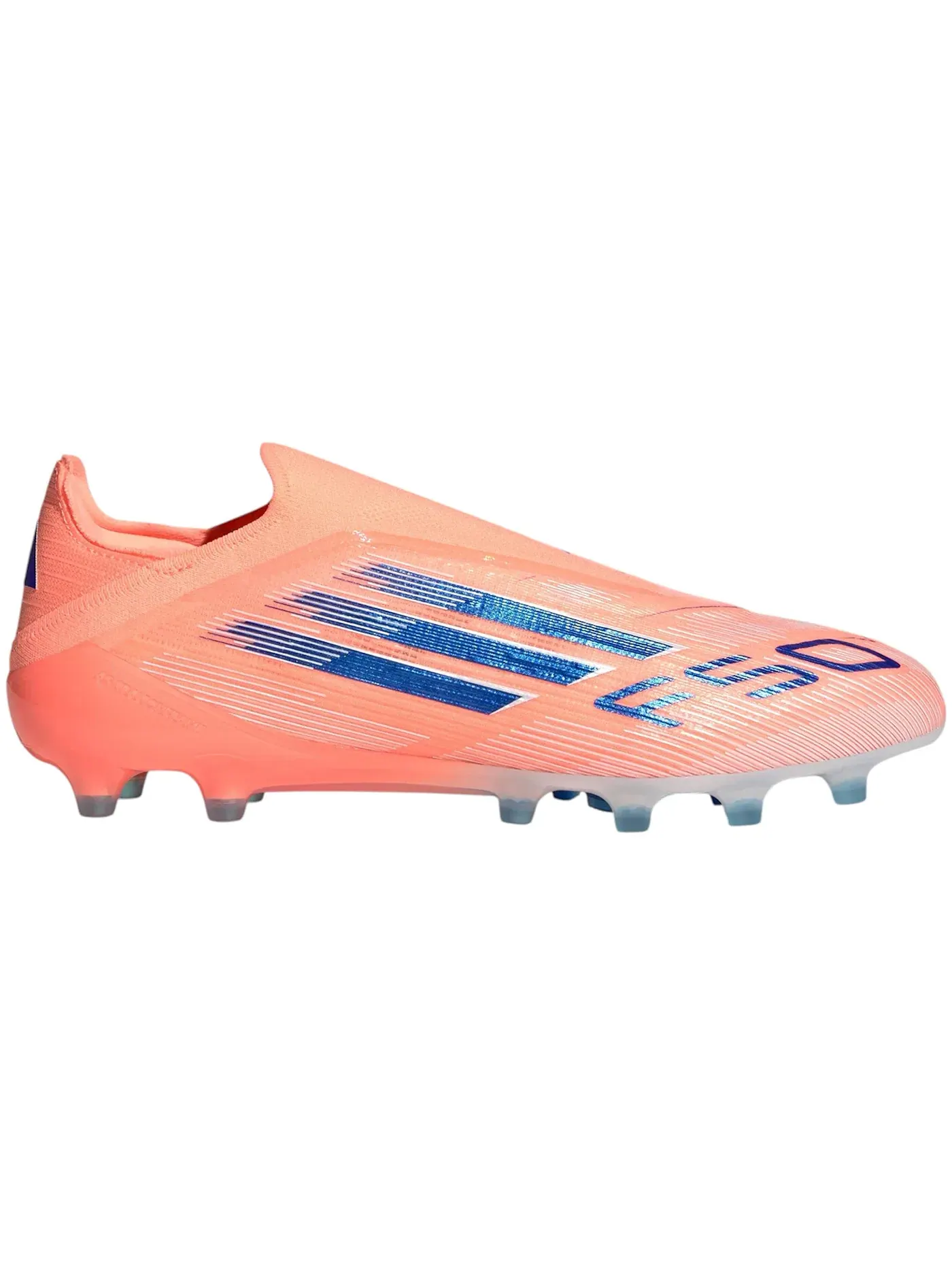 Мужские бутсы без шнуровки Adidas F50 Elite Laceless AG — изображение 1 из 1, оранжевый синий белый