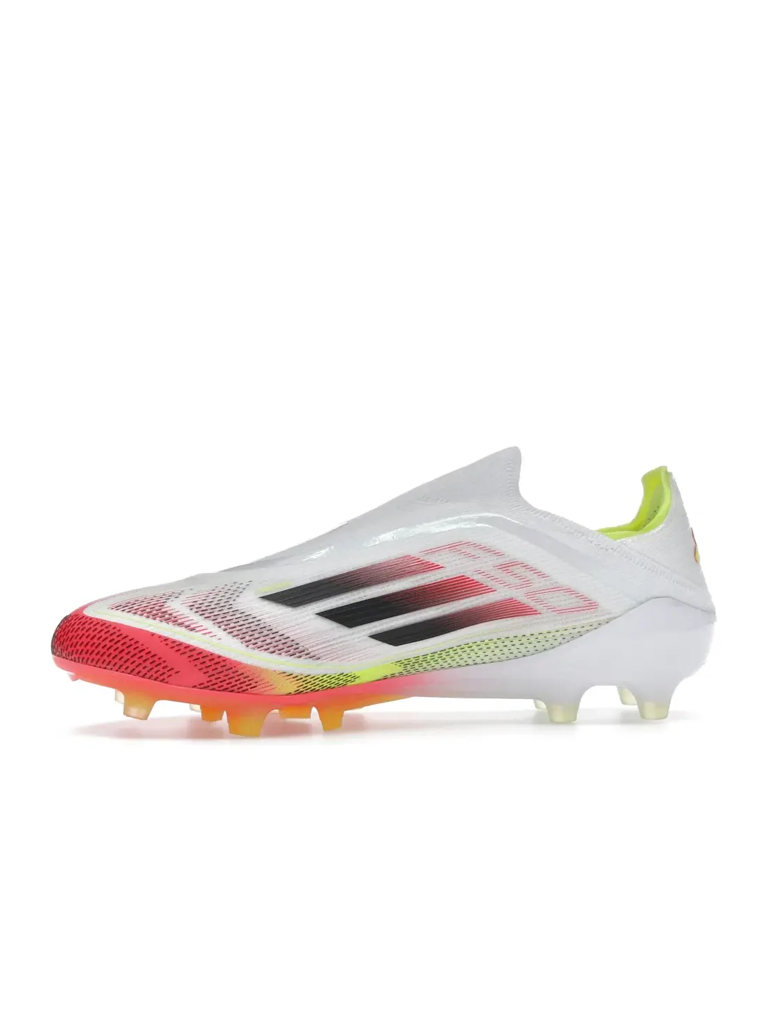 Мужские бутсы без шнуровки Adidas F50 Elite Laceless AG — изображение 3 из 4, белый/черный/желтый