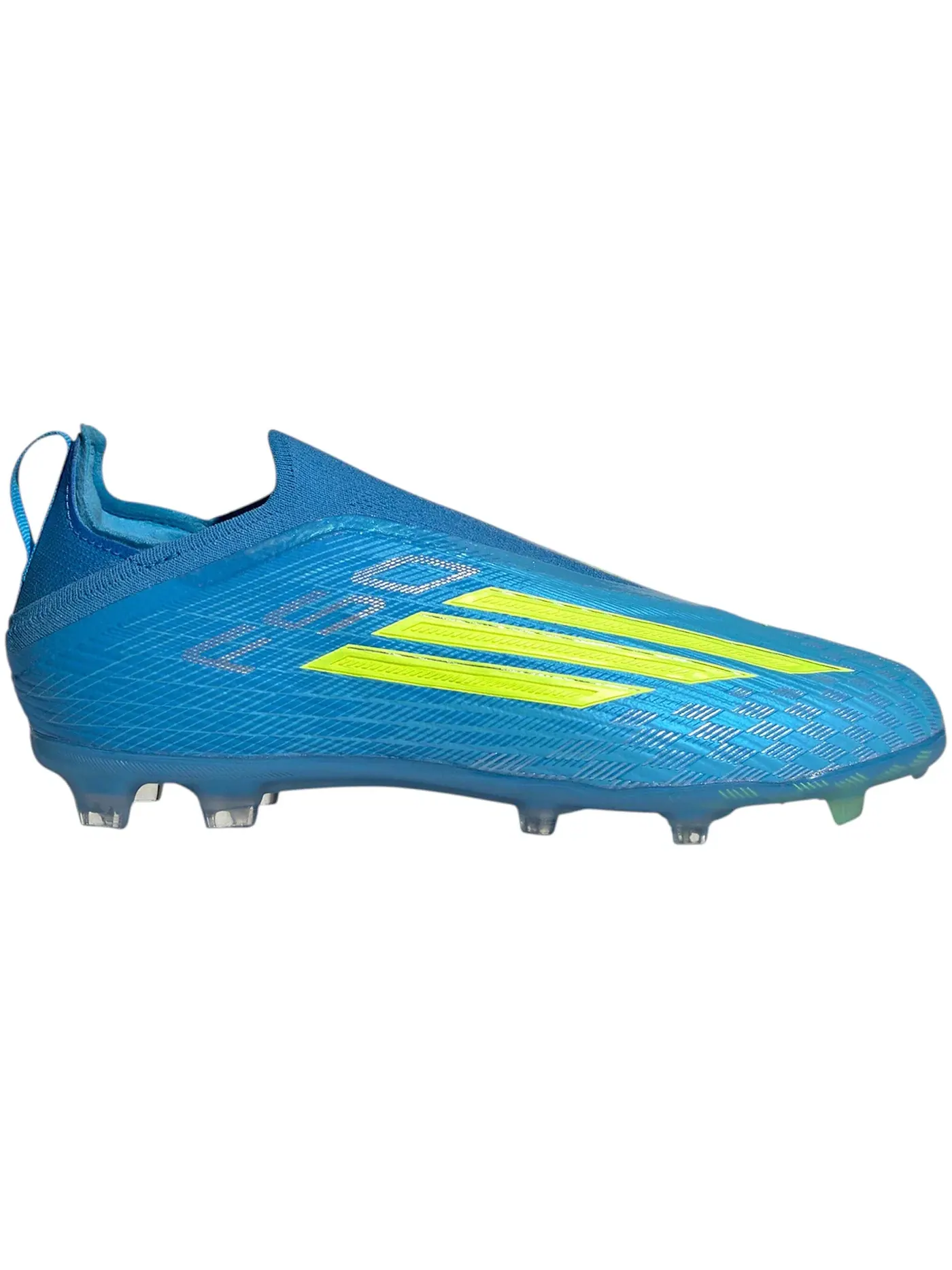 Детские бутсы без шнурков F50 Elite Laceless FG Adidas — изображение 1 из 1, синий/желтый