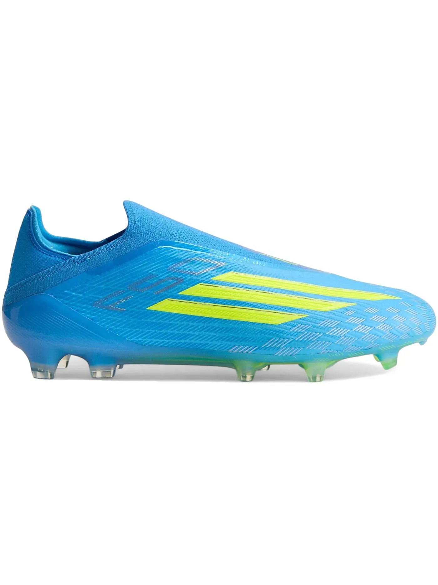Мужские бутсы без шнуровки F50 Elite Laceless FG Adidas — изображение 1 из 1, синий/желтый