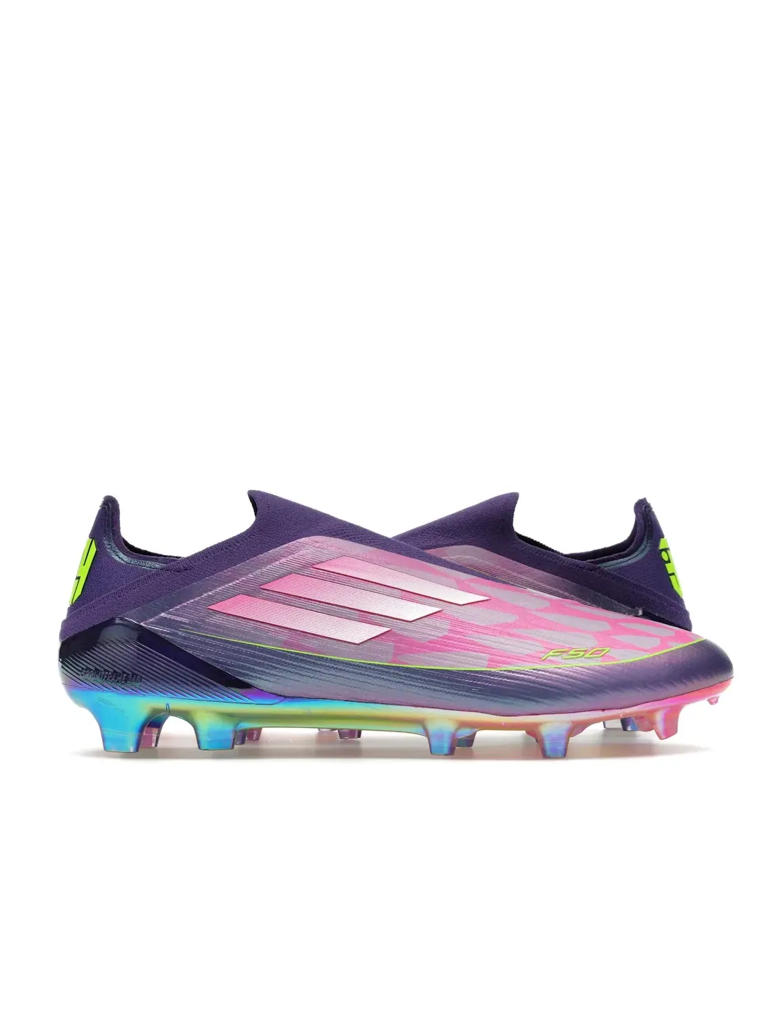 Мужские бутсы без шнуровки Lamine Yamal Future Icons Pack Adidas — изображение 1 из 4, фиолетовый/белый