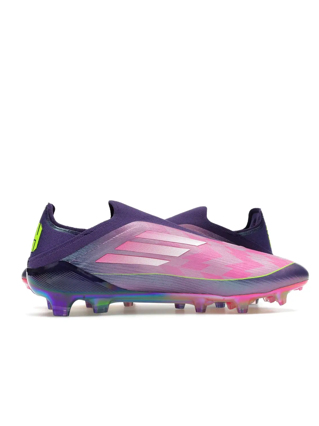 Мужские бутсы без шнуровки Lamine Yamal Future Icons Pack Adidas — изображение 3 из 4, фиолетовый/белый