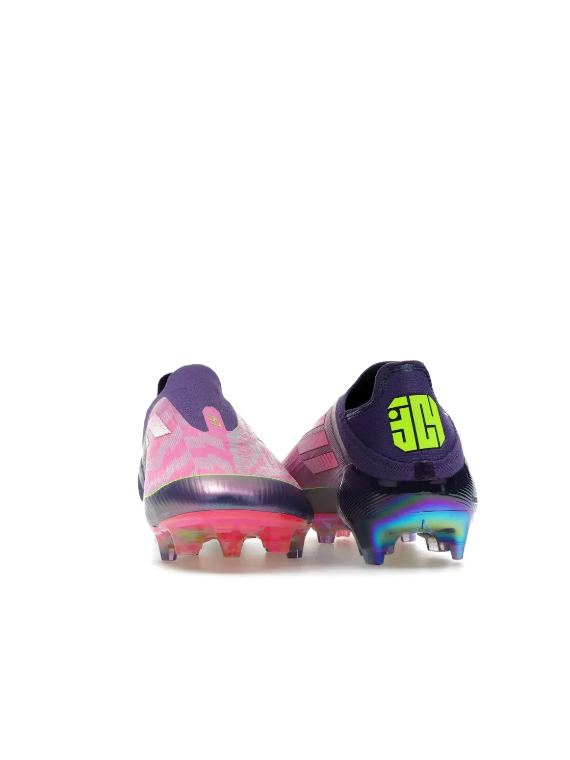 Мужские бутсы без шнуровки Lamine Yamal Future Icons Pack Adidas — изображение 4 из 4, фиолетовый/белый