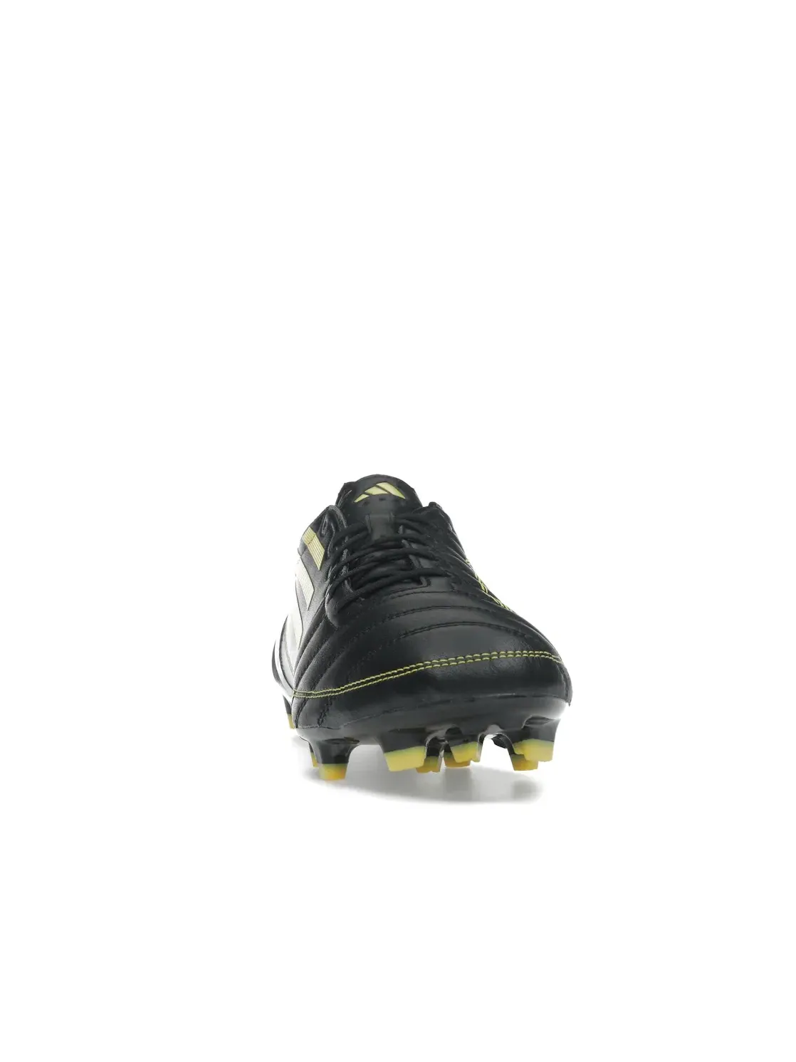 Мужские бутсы с кожаным верхом Adidas F50 Elite Leather 2010 FG — изображение 2 из 4, черный/желтый/желтый
