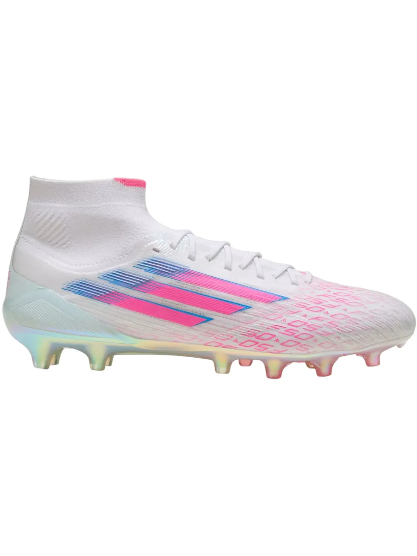 Женские бутсы F50 Elite Mid-Cut FG/AG Sparkfusion Pack Adidas — изображение 1 из 1, белый/розовый/белый