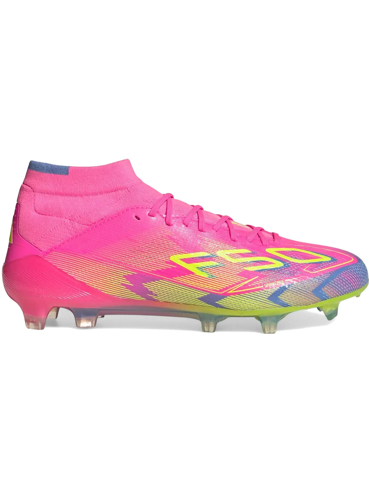 Женские бутсы F50 Elite Mid-Cut FG Adidas — изображение 1 из 1, розовый синий