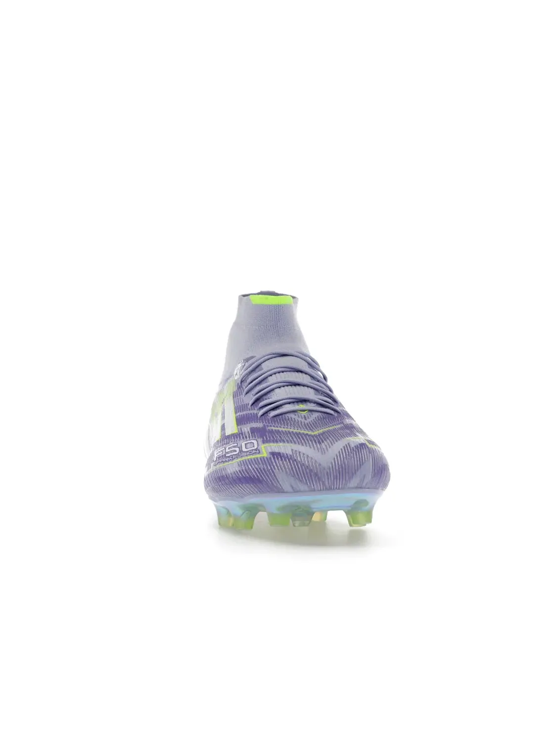 Женские бутсы футбольные с высоким голенищем Adidas F50 Elite Mid-Cut FG — изображение 2 из 4, фиолетовый//фиолетовый