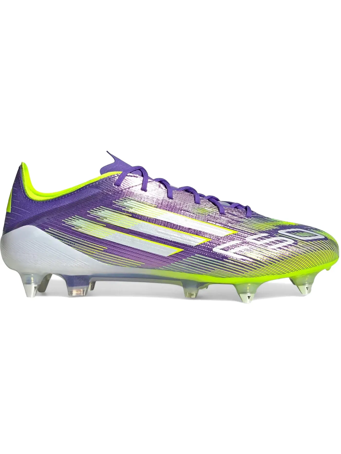 Мужские бутсы с шипами Adidas F50 Elite SG — изображение 1 из 1, фиолетовый/белый