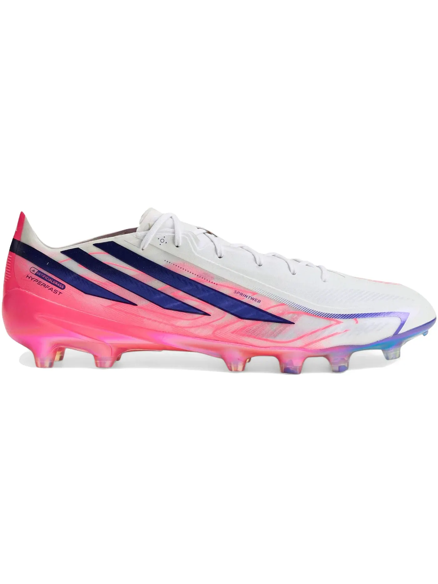 Мужские бутсы с шипами Adidas F50 Hyperfast Elite AG — изображение 1 из 1, белый/фиолетовый