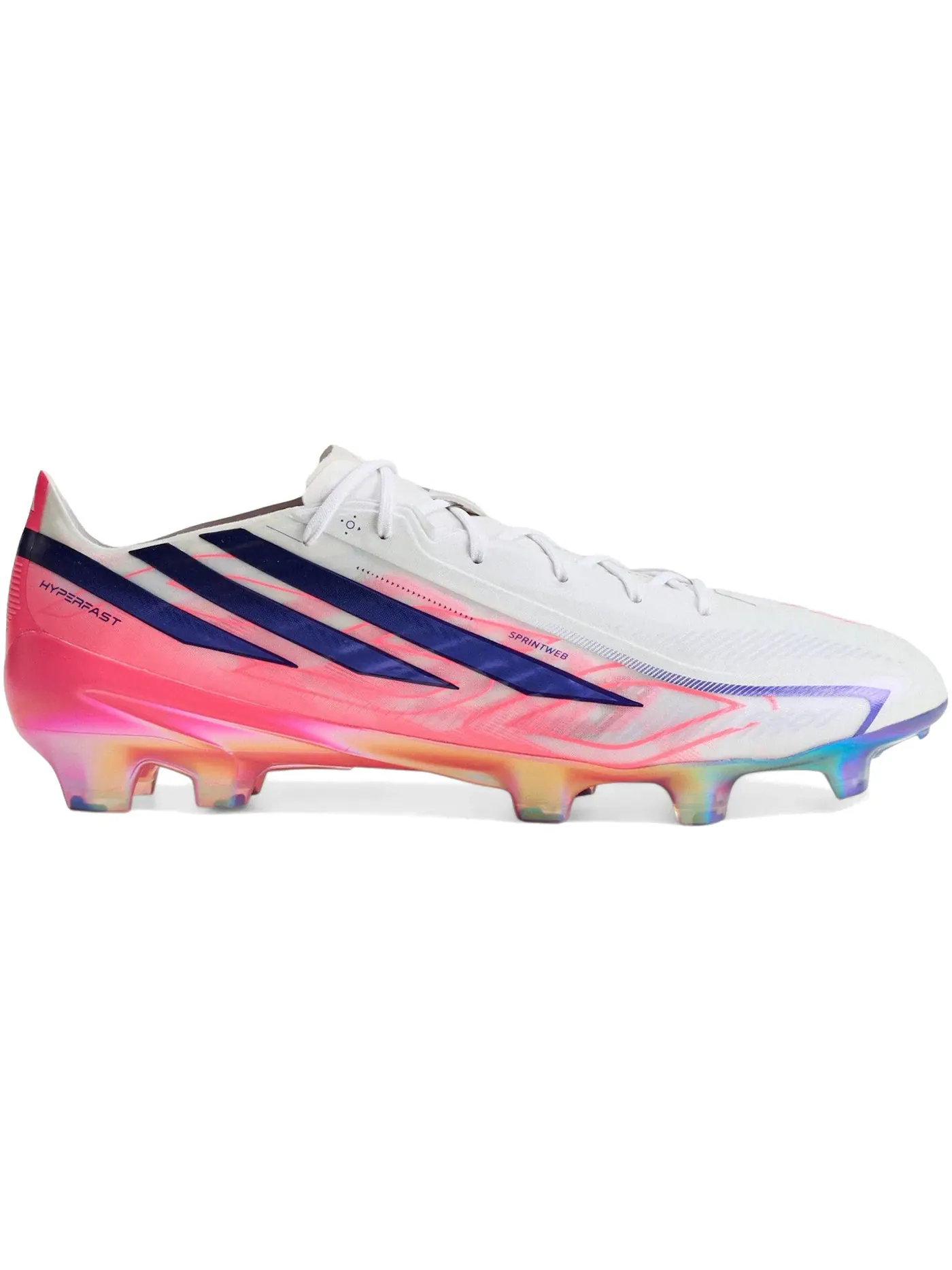 Мужские бутсы для футбола с технологией Hyperfast F50 Elite FG Adidas — изображение 1 из 1, белый/фиолетовый