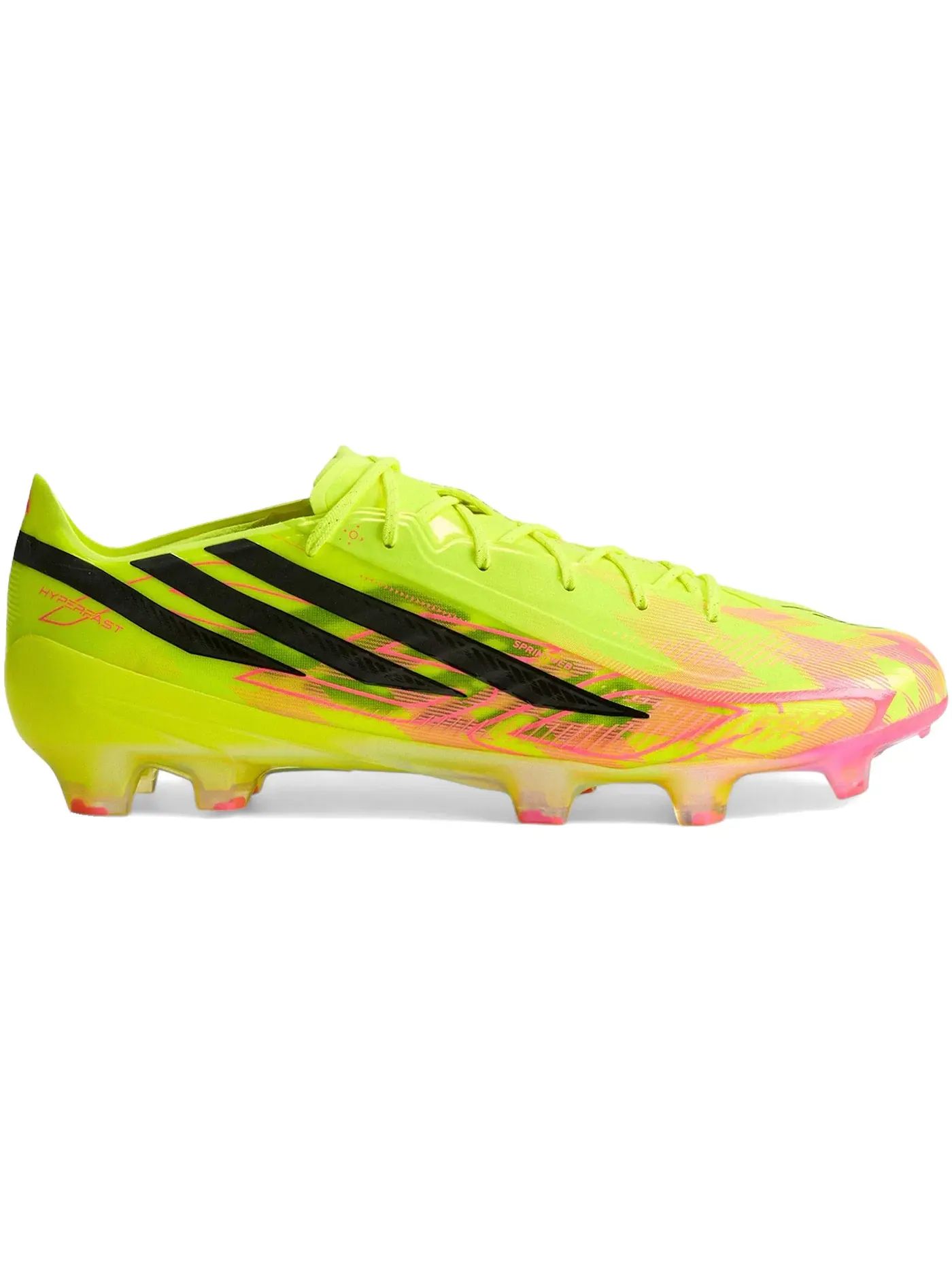 Мужские бутсы с шипами для жесткого покрытия Adidas F50 Hyperfast Elite FG — изображение 1 из 1, желтый черный